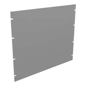 HAMMOND PBPS19015LG2 Rack Panel, 19 Inch Rack Width, Carbon Steel, Ral 7035 Light Gray, Powder Coat Finish | CV7UYB