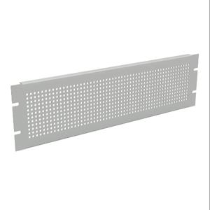 HAMMOND PPFS19005LG2 Rack Panel, 19 Inch Rack Width, Flanged, Perforated, Carbon Steel, Ral 7035 Light Gray | CV7UYK