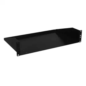 HAMMOND RASU190312BK1 Universal Rack Shelf, 19 Inch Rack Width, 12 Inch Depth, 100Lb Capacity, Carbon Steel | CV7ZER