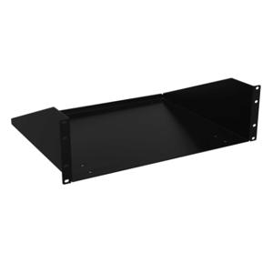 HAMMOND RASU190515BK1 Universal Rack Shelf, 19 Inch Rack Width, 15 Inch Depth, 200Lb Capacity, Carbon Steel | CV7ZEW