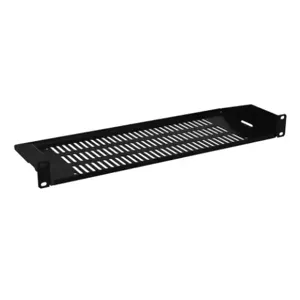 HAMMOND RASV190107UBK1 Universal Rack Shelf, 19 Inch Rack Width, 7 Inch Depth, 42Lb Capacity, Vented | CV7ZFF