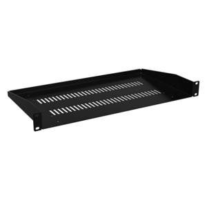 HAMMOND RASV190110BK1 Universal Rack Shelf, 19 Inch Rack Width, 10 Inch Depth, 42Lb Capacity, Vented | CV7ZFG