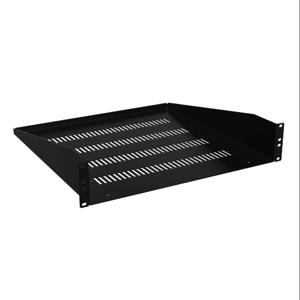 HAMMOND RASV190318BK1 Universal Rack Shelf, 19 Inch Rack Width, 18 Inch Depth, 100Lb Capacity, Vented | CV7ZFN