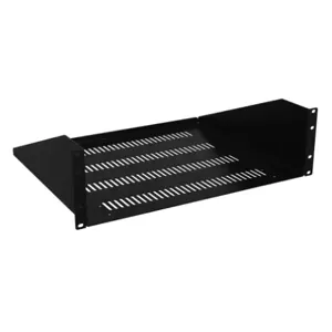 HAMMOND RASV190515BK1 Universal Rack Shelf, 19 Inch Rack Width, 15 Inch Depth, 200Lb Capacity, Vented | CV7ZFQ