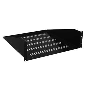 HAMMOND RASV190520BK1 Universal Rack Shelf, 19 Inch Rack Width, 20 Inch Depth, 200Lb Capacity, Vented | CV7ZFR