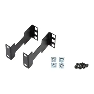 HAMMOND RDA1U4 Rack Rail Depth Adapter, 1.75X4 Inch Size, Carbon Steel, Black, Pack Of 2 | CV7BYQ