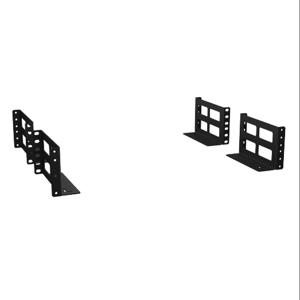 HAMMOND RDAB2U15 Two-Post Extension Support Bracket, 3.50 x 6 Inch Size, Carbon Steel, Black, Pack Of 4 | CV7DTL