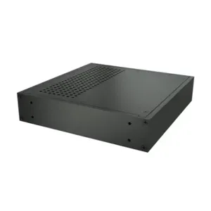 HAMMOND RM1U0808VBK Enclosure, Vented, 2 x 8 x 8 Inch Size, Desktop Mount, Aluminum, Black | CV7LJX