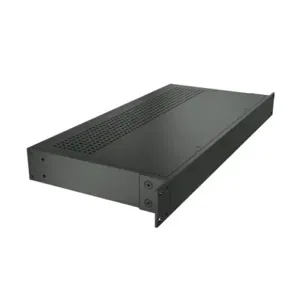 HAMMOND RM1U1908VBK Enclosure, Vented, 2 x 17 x 8 Inch Size, Rack Or Desktop Mount, Aluminum, Black | CV7LJZ