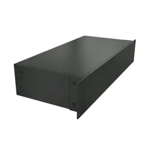 HAMMOND RM2U1908SBK Enclosure, 4 x 17 x 8 Inch Size, Rack Or Desktop Mount, Aluminum, Black | CV7LKN