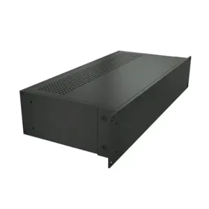 HAMMOND RM2U1908VBK Enclosure, Vented, 4 x 17 x 8 Inch Size, Rack Or Desktop Mount, Aluminum, Black | CV7LKP