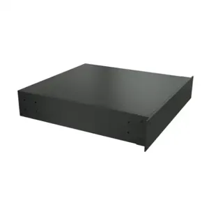 HAMMOND RM2U1918SBK Enclosure, 4 x 17 x 18 Inch Size, Rack Or Desktop Mount, Aluminum, Black | CV7LKT