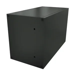 HAMMOND RM3U0804SBK Enclosure, 5 x 8 x 4 Inch Size, Desktop Mount, Aluminum, Black, Powder Coat Finish | CV7LKZ