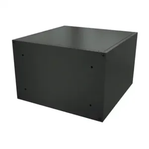 HAMMOND RM3U0808SBK Enclosure, 5 x 8 x 8 Inch Size, Desktop Mount, Aluminum, Black, Powder Coat Finish | CV7LLB