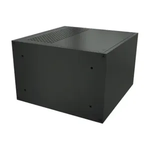 HAMMOND RM3U0808VBK Enclosure, Vented, 5 x 8 x 8 Inch Size, Desktop Mount, Aluminum, Black | CV7LLC