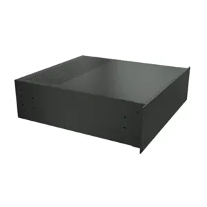 HAMMOND RM3U1918VBK Enclosure, Vented, 5 x 17 x 18 Inch Size, Rack Or Desktop Mount, Aluminum, Black | CV7LLJ