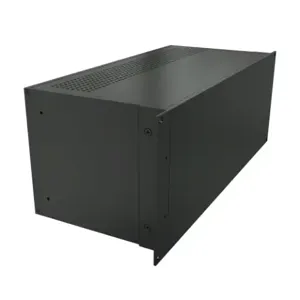 HAMMOND RM4U1908VBK Enclosure, Vented, 7 x 17 x 8 Inch Size, Rack Or Desktop Mount, Aluminum, Black | CV7LLQ