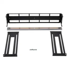 HAMMOND RMAD19003BK Adjustable Rack Mount Din Rail Kit, 19 Inch Rack Width, 3.50X11.25 Inch Size | CV7QXF