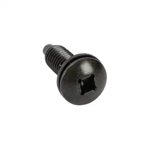 HAMMOND SCREWM6-25 Rack Mounting Screw, M6, Carbon Steel, Black Oxide Finish, Pack Of 25 | CV7YKE