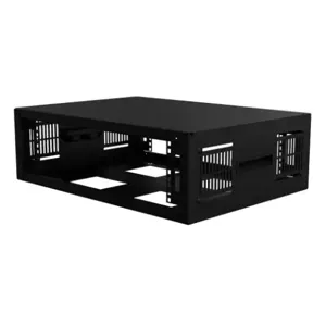 HAMMOND SDC243U17BK Rack Cabinet, 19 Inch Rack Width, 6.25 x 24 x 17.50 Inch Size, Carbon Steel, Black | CV7ECX