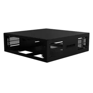 HAMMOND SDC243U24BK Rack Cabinet, 19 Inch Rack Width, 6.25 x 24 x 24.50 Inch Size, Carbon Steel, Black | CV7ECY