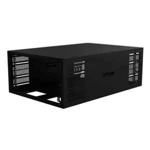 HAMMOND SDC246U36BK Rack Cabinet, 19 Inch Rack Width, 11.50 x 24 x 36 Inch Size, Carbon Steel, Black | CV7EDE