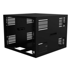 HAMMOND SDC249U24BK Rack Cabinet, 19 Inch Rack Width, 16.75 x 24 x 24.50 Inch Size, Carbon Steel, Black | CV7EDG