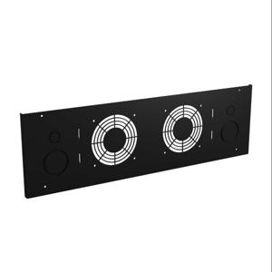HAMMOND SDC3UCFP Fan Cover Panel, 19 Inch Rack Width, Flanged with Knockouts, Carbon Steel, Black | CV7UZK