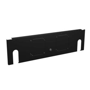 HAMMOND SDC3USD Rack-Schranktür, massiv, 19-Zoll-Rack-Breite, Kohlenstoffstahl, schwarz | CV7HJF