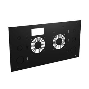 HAMMOND SDC6UCFP Fan Cover Panel, 19 Inch Rack Width, Flanged with Knockouts, Carbon Steel, Black | CV7UZL