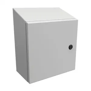 HAMMOND ST12126LG Enclosure, Slope Top, 12 x 12 x 6 Inch Size, Wall Mount, Carbon Steel | CV7LMP