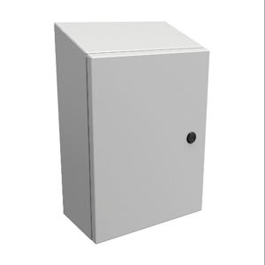 HAMMOND ST16126LG Enclosure, Slope Top, 16 x 12 x 6 Inch Size, Wall Mount, Carbon Steel | CV7LMR