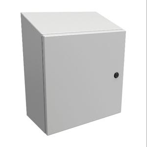 HAMMOND ST16168LG Enclosure, Slope Top, 16 x 16 x 8 Inch Size, Wall Mount, Carbon Steel | CV7LMU