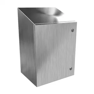 HAMMOND ST201612SS Enclosure, Slope Top, 20 x 16 x 12 Inch Size, Wall Mount, 304 Stainless Steel | CV7LMW