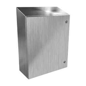 HAMMOND ST242008SS Enclosure, Slope Top, 24 x 20 x 8 Inch Size, Wall Mount, 304 Stainless Steel | CV7LND