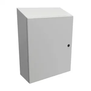 HAMMOND ST24208LG Enclosure, Slope Top, 24 x 20 x 8 Inch Size, Wall Mount, Carbon Steel | CV7LNE