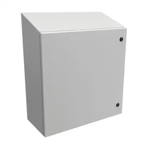 HAMMOND ST242410LG Enclosure, Slope Top, 24 x 24 x 10 Inch Size, Wall Mount, Carbon Steel | CV7LNG