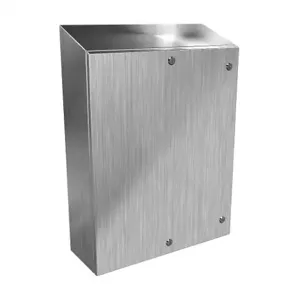 HAMMOND ST302408SS Enclosure, Slope Top, 30 x 24 x 8 Inch Size, Wall Mount, 304 Stainless Steel | CV7LNL