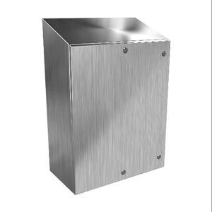 HAMMOND ST302412SS Enclosure, Slope Top, 30 x 24 x 12 Inch Size, Wall Mount, 304 Stainless Steel | CV7LNP