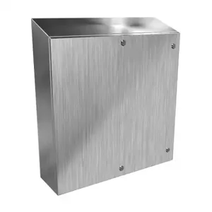 HAMMOND ST303008SS Enclosure, Slope Top, 30 x 30 x 8 Inch Size, Wall Mount, 304 Stainless Steel | CV7LNT