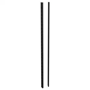 HAMMOND URR27U Rack Rail, 27U Rack Height, Carbon Steel, Black, Powder Coat Finish, Pack Of 2 | CV7XBB