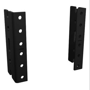 HAMMOND URR2U Rack Rail, Carbon Steel, Black, Powder Coat Finish, Pack Of 2 | CV7XBC