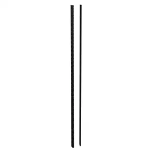 HAMMOND URR36U Rack Rail, 36U Rack Height, Carbon Steel, Black, Powder Coat Finish, Pack Of 2 | CV7XBD