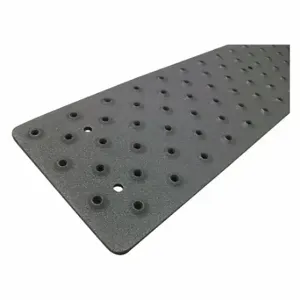 HANDI TREADS NST103736BK0 Stair Tread Cover, Raised Discs, Aluminum, 36 Inch Width, 3 3/4 Inch Dp, Black | CR3PPG 417T89