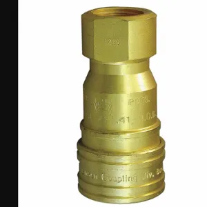 HANSEN 100006E Hose Coupling, 3/8 Inch Size, 3/8-18 Inch Thread Size, Brass | CJ2NTX 55JU93