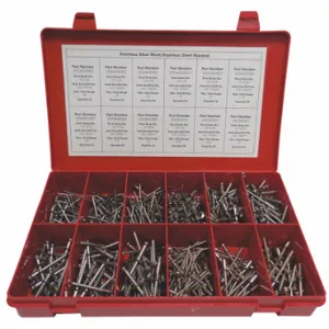 HANSON BRK300SS Blind Rivet Assortment, Salt Water Marine | CR3PTT 166N60