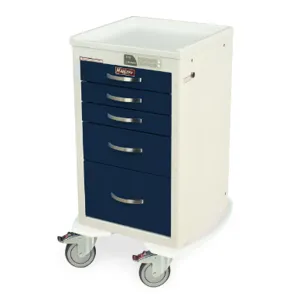 Harloff MDS1824EKC05 Short Anesthesia Procedure Cart, 37.25 x 23.875 x 22 Inch Size | CJ6CLK