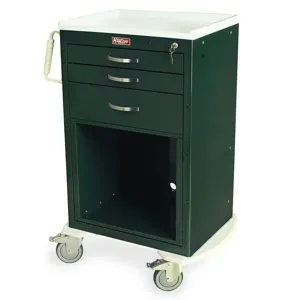 Harloff MDS2430K05+MD24-DRW18-EH Medium Width Cart with Open Equipment Holder, 43.75 x 30 x 22 Inch Size | CJ6CLP