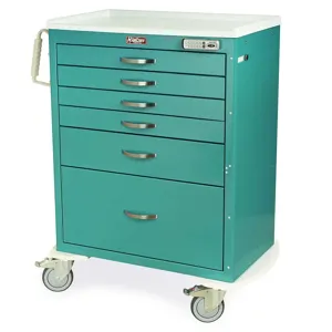 Harloff MDS3030E16 Tall Procedure Cart, Standard Width, 42.63 x 37.5 x 22 Inch Size | CJ6CMM