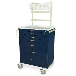 Harloff MDS3030K06+MD30-ANS Tall Anesthesia Cart, 66.75 x 37.5 x 22 Inch Size | CJ6CMG